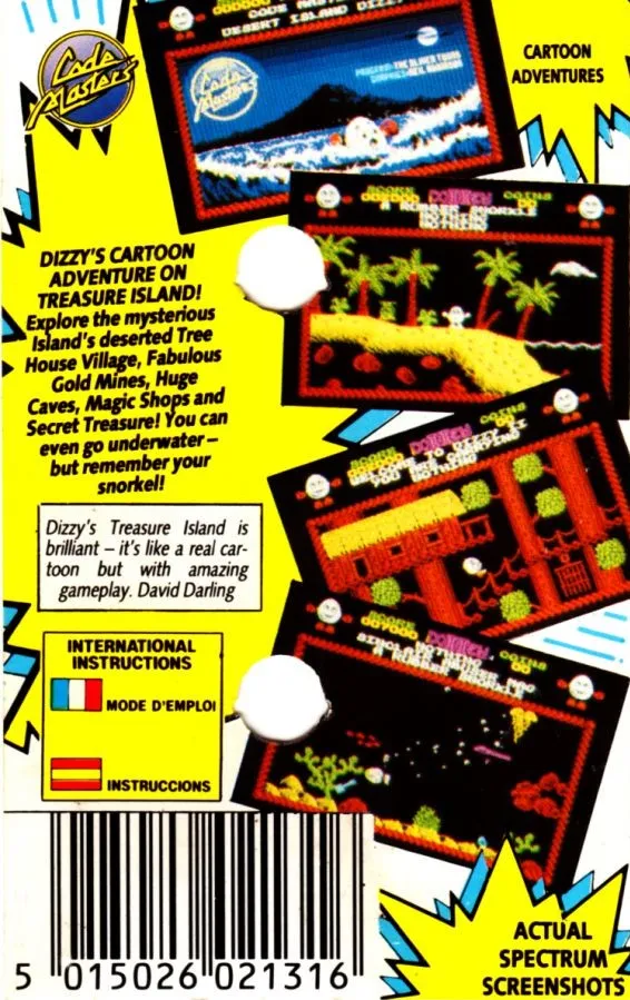 Treasure Island Dizzy box back
