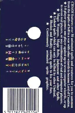 Chaos: The Battle of Wizards box back