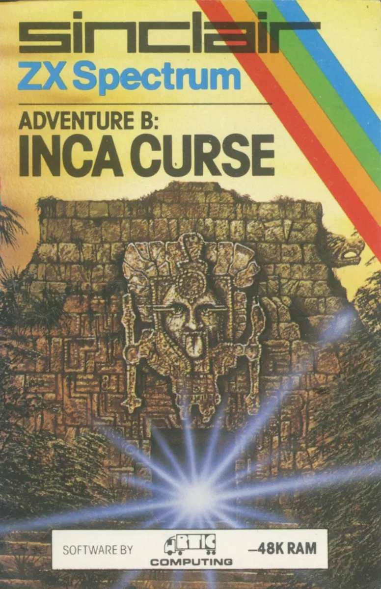 Adventure B: Inca Curse cover art for Sinclair ZX Spectrum