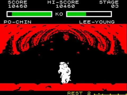 Backdrop artwork for Yie Ar Kung Fu II