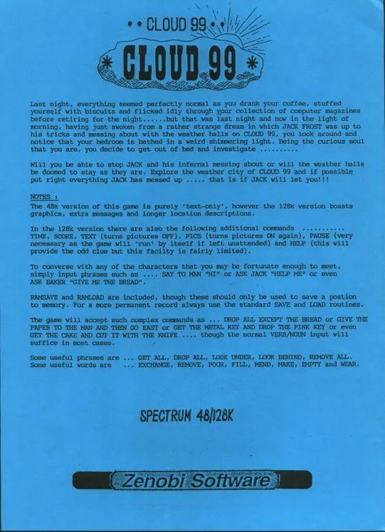 Cloud 99 box art