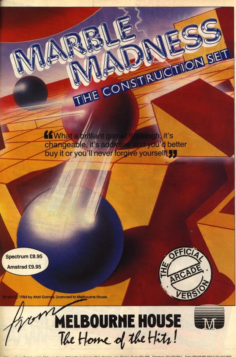 Marble Madness Construction Set box art