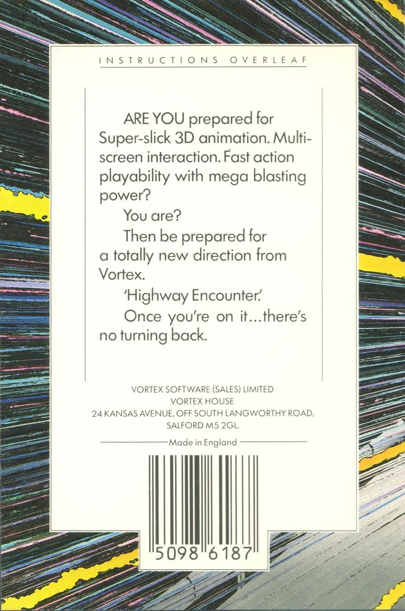 Highway Encounter box back