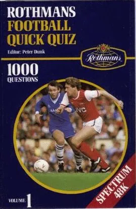 Rothmans Football Quick Quiz box art