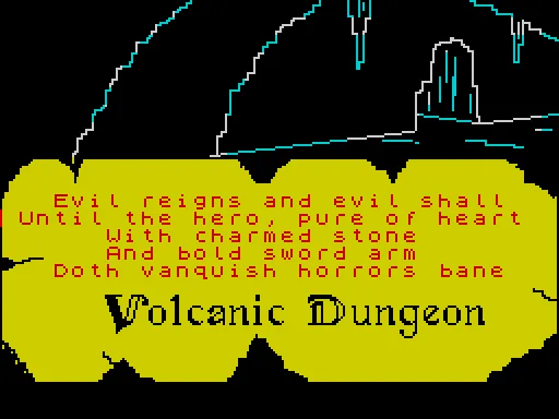 Backdrop artwork for Volcanic Dungeon v2