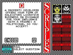 Question of Scruples, A - The Computer Edition screenshot