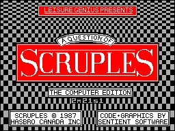Question of Scruples, A - The Computer Edition title screen