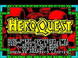 HeroQuest title screen