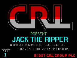 Jack the Ripper title screen