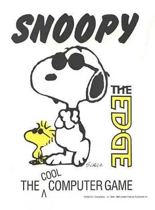 Backdrop artwork for Snoopy - The Cool Computer Game