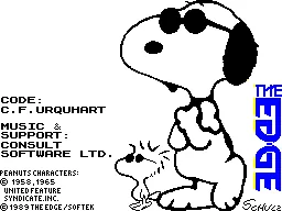 Snoopy - The Cool Computer Game title screen