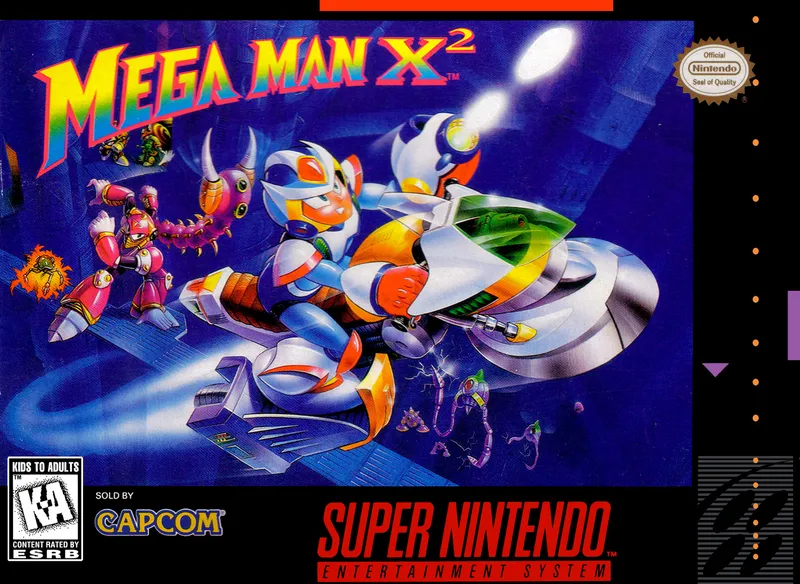 Mega Man X2 box art