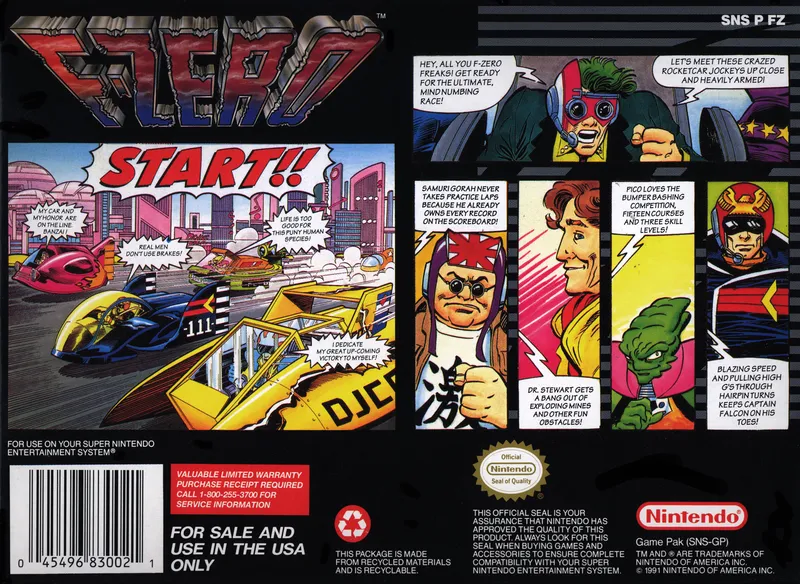 F-Zero box back
