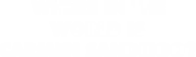 Where in the World Is Carmen Sandiego? logo