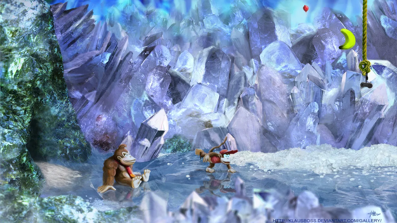 Backdrop artwork for Donkey Kong Country