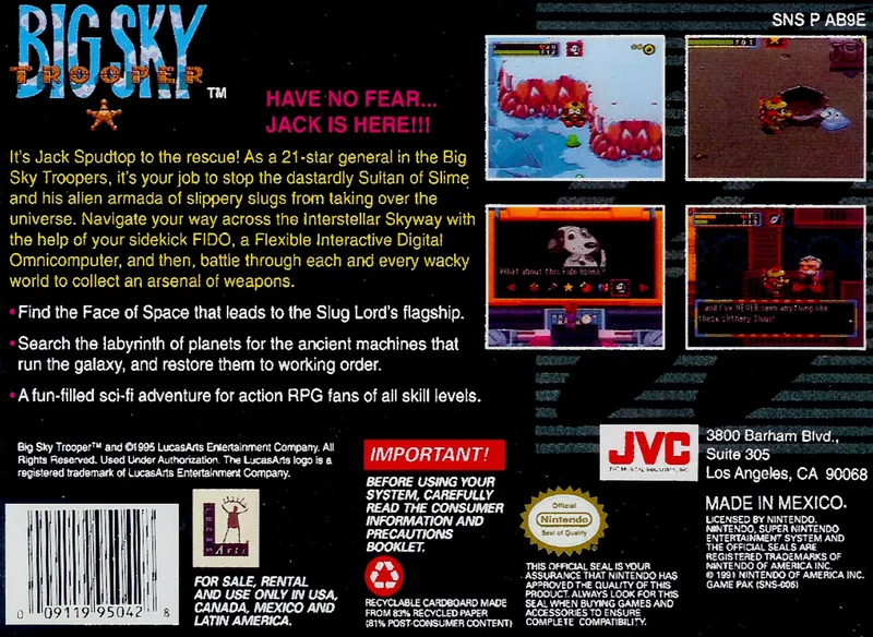 Big Sky Trooper box back