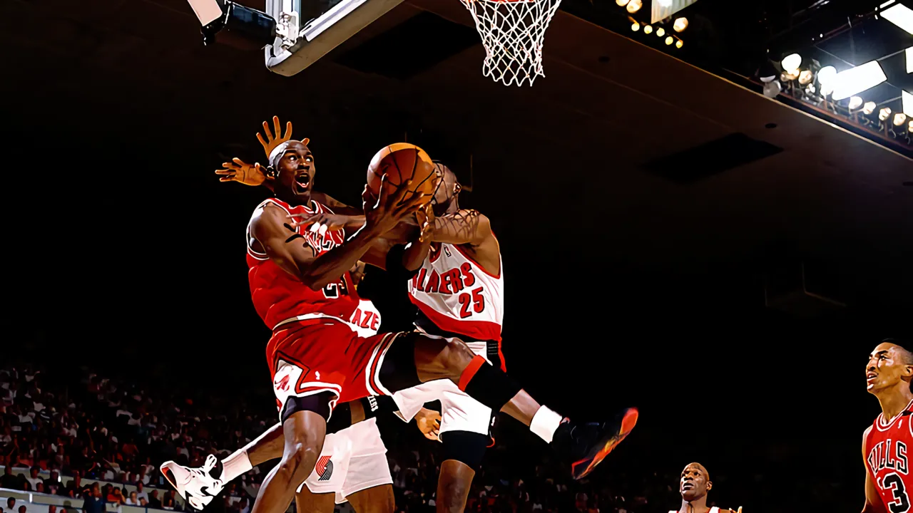 Backdrop artwork for Bulls Vs Blazers and the NBA Playoffs