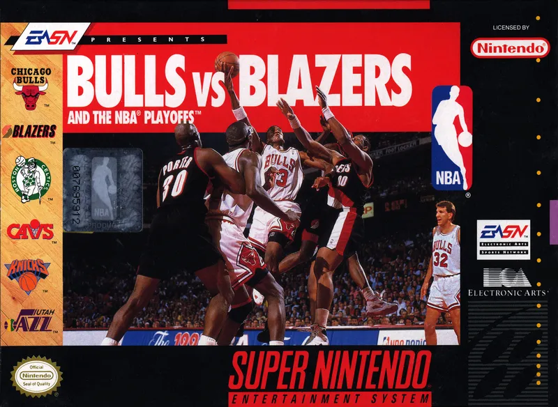 Bulls Vs Blazers and the NBA Playoffs box art
