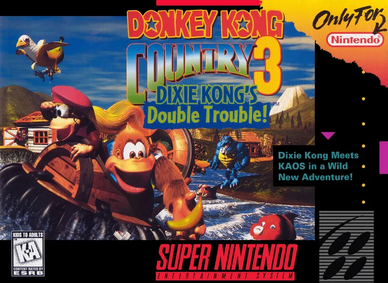 Donkey Kong Country 3: Dixie Kong's Double Trouble! box art