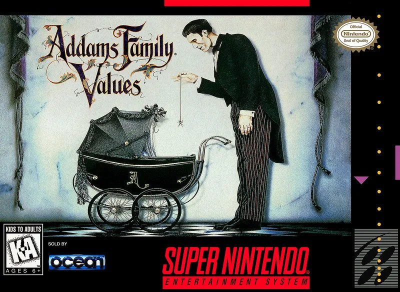 Addams Family Values box art