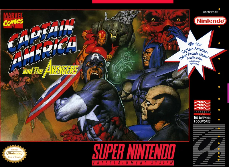 Captain America and the Avengers box art