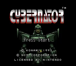 Cybernator screenshot