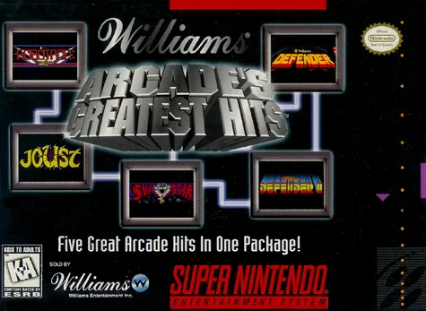 Midway Presents Arcade's Greatest Hits: The Atari Collection 1 cover art for Super Nintendo Entertainment System