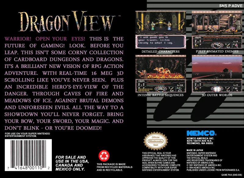 Dragon View box back