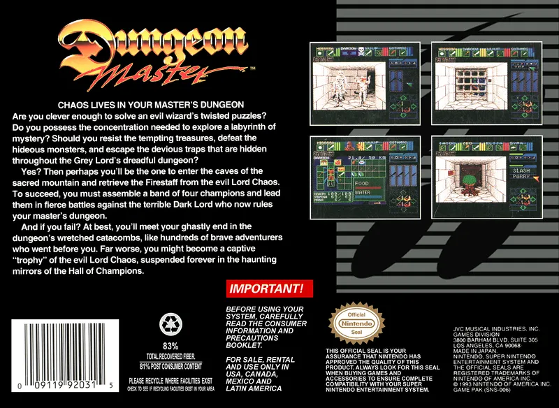 Dungeon Master box back