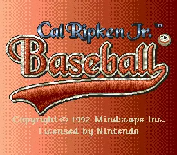 Cal Ripken Jr. Baseball screenshot