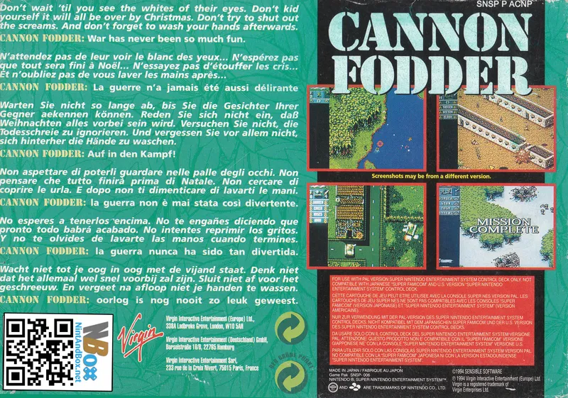 Cannon Fodder box back