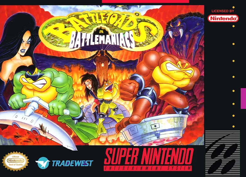 Battletoads in Battlemaniacs box art