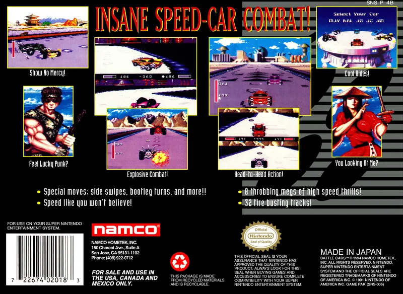 Battle Cars box back