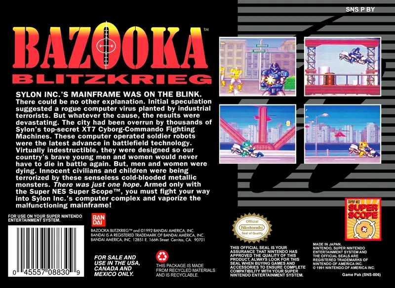 Bazooka Blitzkrieg box back