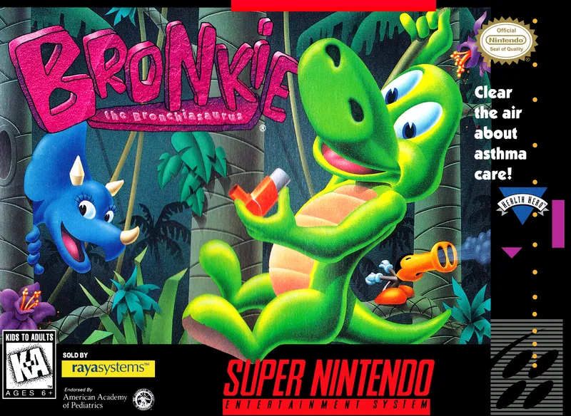 Bronkie the Bronchiasaurus box art