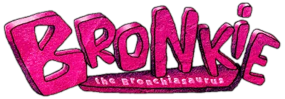 Bronkie the Bronchiasaurus logo