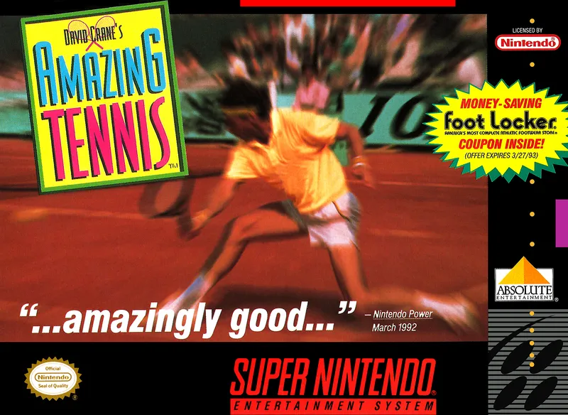 David Crane's Amazing Tennis box art