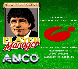 Kevin Keegan's Player Manager screenshot