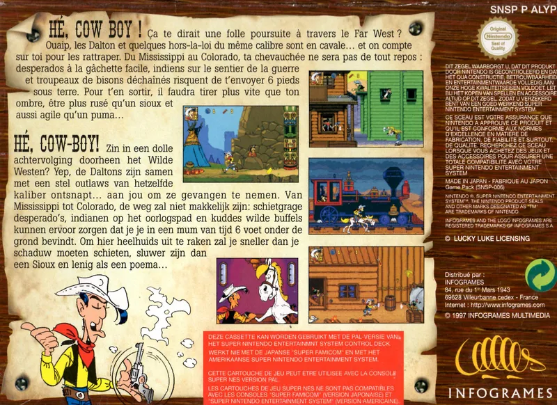 Lucky Luke box back