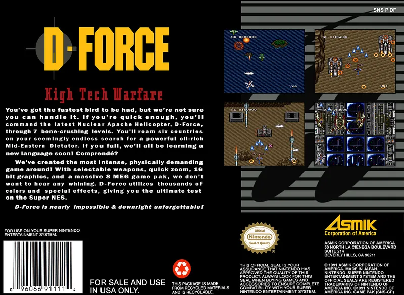D-Force box back