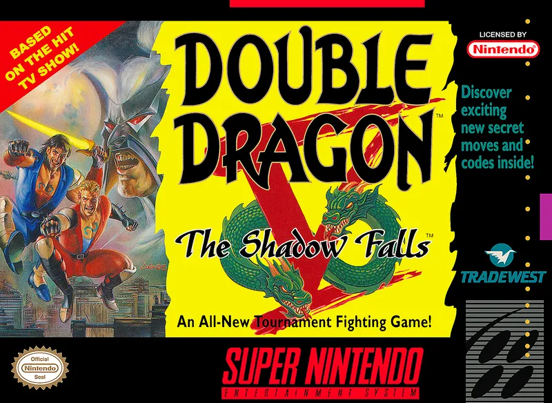 Double Dragon V: The Shadow Falls box art