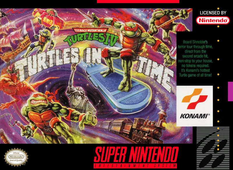 Teenage Mutant Ninja Turtles IV: Turtles In Time box art