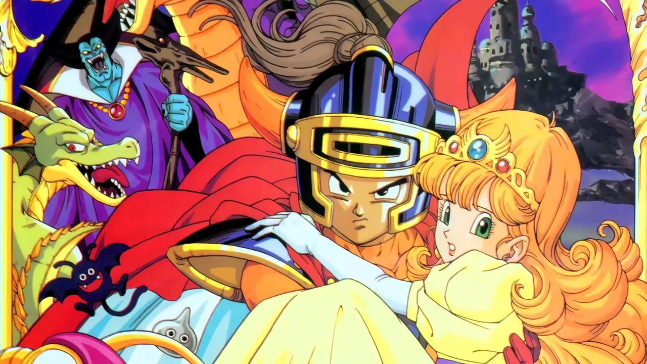 Backdrop artwork for Dragon Quest I & II