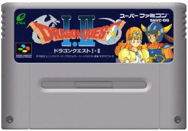 Dragon Quest I & II cart