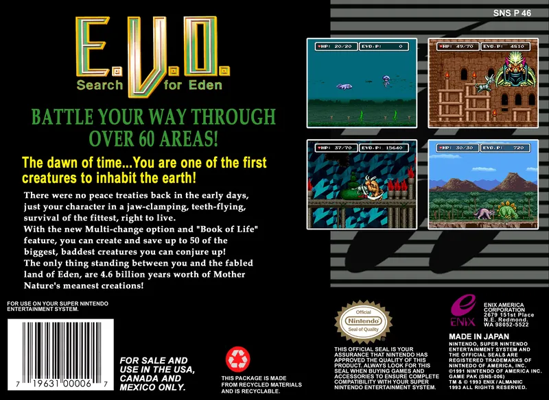 E.V.O.: Search for Eden box back