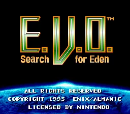 E.V.O.: Search for Eden screenshot