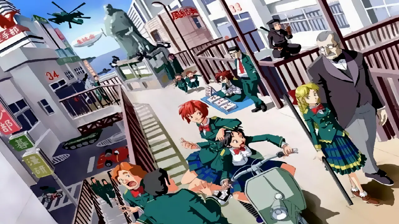 Backdrop artwork for Hourai Gakuen No Bouken!: Tenkousei Scramble