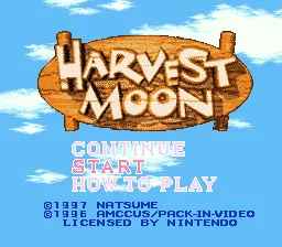 Harvest Moon screenshot