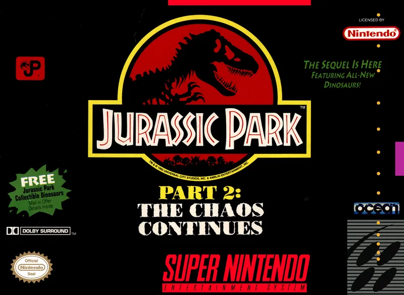 Jurassic Park Part 2: The Chaos Continues box art