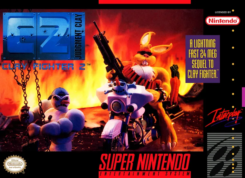 C2 Judgment Clay: Clay Fighter 2 box art